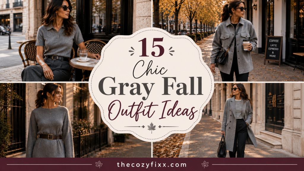 15 Chic Gray Fall Outfit Ideas