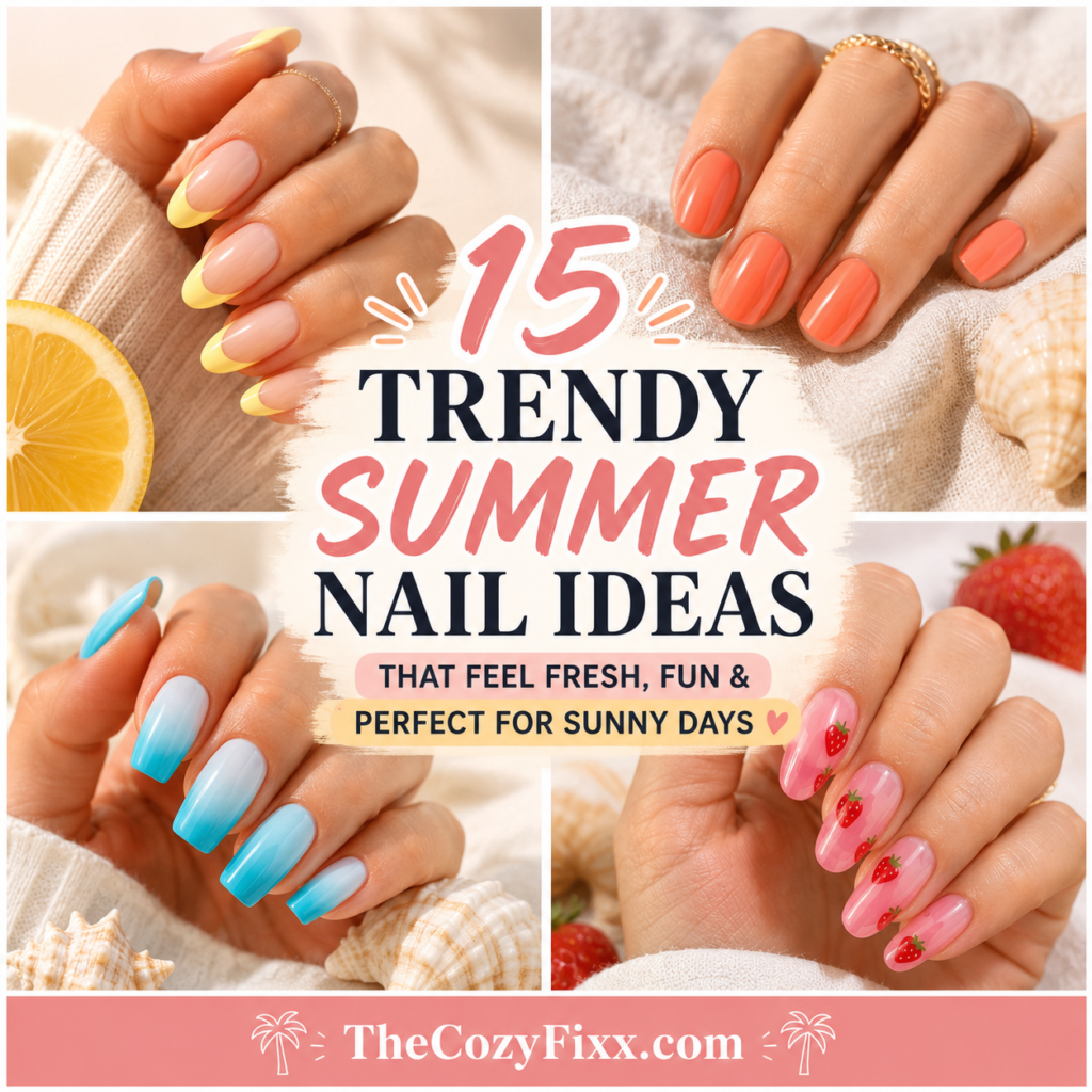 15 Trendy Summer Nail Ideas That Feel Fresh, Fun & Perfect for Sunny Days