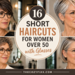 16 Short Haircuts for Women Over 50 with Glasses