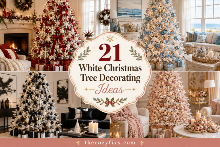 21 White Christmas Tree Decorating Ideas | Christmas Decor Inspiration