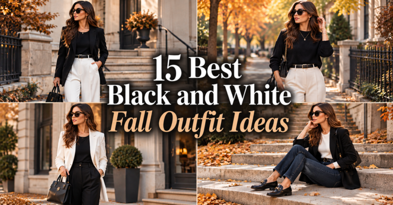 15 best black and white fall outfit ideas