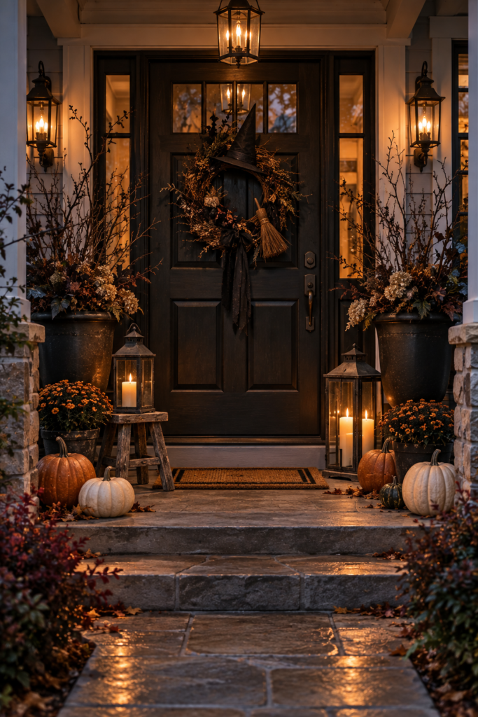 Spooky Autumn Lantern Porch