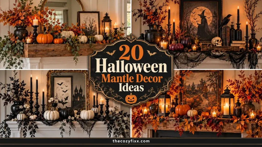 Halloween Mantel Decor Inspiration